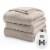 Sunbeam Heated Blanket - Tan Perspective: front