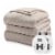 Sunbeam Heated Blanket - Tan Perspective: front