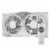 Holmes® Clean Breeze Twin Digital Window Fan with Reversible Airflow Perspective: front