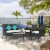 Costway 4PCS Patio Rattan Furniture Set Cushioned Sofa Coffee Table Backyard Porch White Perspective: front