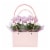 Mother's Day Fresh Blooming Plant in Purse Container Perspective: front