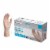 AMMEX Vinyl, Latex Free, Powder Free, Medical Disposable Gloves, Small, Clear, 100/Box Perspective: front