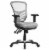 Costway Mesh Office Chair 3-Paddle Computer Desk Chair w/ Adjustable Seat Black Perspective: front