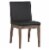 Sunpan Branson 19  Modern Faux Leather Dining Chair in Dark Gray (Set of 2) Perspective: front