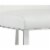 Sunpan Dean 26  Modern Leather Counter Stool in Stainless Steel/Cantina White Perspective: front