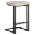 Sunpan Boone 26  Faux Leather and Steel Counter Stool in Cream-Black (Set of 2) Perspective: front