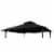 International Caravan YF-3136B-CNP- BK 10 ft. Gazebo Canopy St. Kitts Replacement Top, Black Perspective: front
