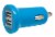 CELLCandy Dual USB Car Charger - Tropical Blue Perspective: front