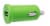 CELLCandy Low-Profile USB Car Charger - Sour Apple Green Perspective: front