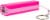 CELLCandy Portable USB Power Pack - Shocking Pink Perspective: front