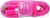 CELLCandy Braided Charge and Sync USB-to-Lightning Cable - Pink/Purple Perspective: front
