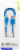 CELLCandy Braided USB-C Charging Cable - Blue/Silver Perspective: front