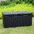 Steel Wicker Patio Storage Deck Box in Black-Bowery Hill Perspective: front