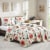Marcielo 3 Piece Floral Printed Quilt Set Lightweight Bedspread Set Queen Perspective: front