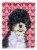 Portuguese Water Dog Hearts Love Valentine's Day Garden Flag Perspective: front