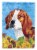 Carolines Treasures SC9067CHF Beagle in Summer Flowers House Flag Perspective: front
