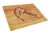 Carolines Treasures  8140LCB Shrimp Glass Cutting Board Large Perspective: front