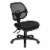 Scranton & Co Contemporary Fabric Ergonomic Task Office Chair in Black Perspective: front