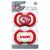 Kansas City Chiefs 2-Pack Pacifier Perspective: front