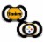 PIT NFL 2pk Pacifiers Perspective: front