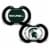 Michigan State™ University Pacifiers Perspective: front