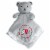 BabyFanatic Gray Security Bear - NCAA Utah Utes - Officially Licensed Snuggle Buddy Perspective: front