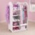 KidKraft Fashion Pretend Let's Play Dress Up Station w/ Mirror - White | 12511 Perspective: front