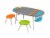 KidKraft Chalkboard Art Table with Stools Perspective: front