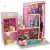 KidKraft Uptown Wooden Dollhouse Mansion with Modern Furniture Set, Pink Perspective: front