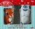 Zak! Designs Rudolph the Red Noise Reindeer Glass Tumbler Glassware Set Perspective: front