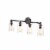 Lighting JOYCE Contemporary 4 Light Rubbed Bronze Bath Vanity Fixture 28  Width Perspective: front
