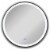 CHLOE Luminosity Embedded Round TouchScreen LED Mirror 3 30  Wide Perspective: front