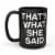 Zak!® Designs Large Ceramic The Office Mug - Black Perspective: front