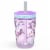 Zak! Fanciful Unicorn Antimicrobial Single Wall Leakproof Kelso Tumbler with Straw Perspective: front