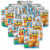 Birthday Cake Mini Muffins, 12 Boxes, 60 Travel Pouches of Bite Size Muffins Perspective: front
