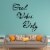 VWAQ Good Vibes Only Wall Quotes Decal Perspective: front