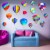 VWAQ Hot Air Balloons Vinyl Wall Decals for Kids Rooms Nursery Stickers Decor 15Pcs - TTC4-P Perspective: front