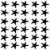 VWAQ Sea Star Wall Art Beach Decor - Starfish Nautical Wall Decal - Seastar - 30 Pack Perspective: front