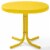 Furniture Retro Sturdy Steel Metal Patio End Table in Yellow-Crosley Perspective: front