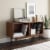 Crosley Liam Medium Record Storage Console Cabinet - Walnut Perspective: front