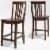 Crosley School House Stool Set - Cherry Finish Perspective: front