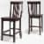 Crosley Mahogany School House Stool Set Perspective: front