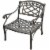 Sedona Club Chair-Black Perspective: front