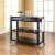 Kitchen Cart Island Solid Black Granite Top in Black - Crosley Perspective: front