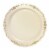 Ivory with Gold Vintage Rim Round Disposable Plastic Dinner Plates - 10 ...