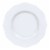 10.25  Solid White Round Blossom Disposable Plastic Dinner Plates (120 Plates) Perspective: front