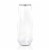 9 oz. Clear with Silver Stemless Plastic Champagne Flutes (64 Glasses) Perspective: front