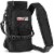 Wild Wolf Outfitters 40oz Bottle Holder Black - Military Grade w/ 2 Pockets & Shoulder Strap Perspective: front
