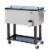 80qt Patio Portable Rolling Cooler Cart Stainless Steel Outdoor Ice Beer Chest Perspective: front