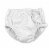 Green Sprouts Snap Reusable Absorbent White Swimsuit Diaper Perspective: front